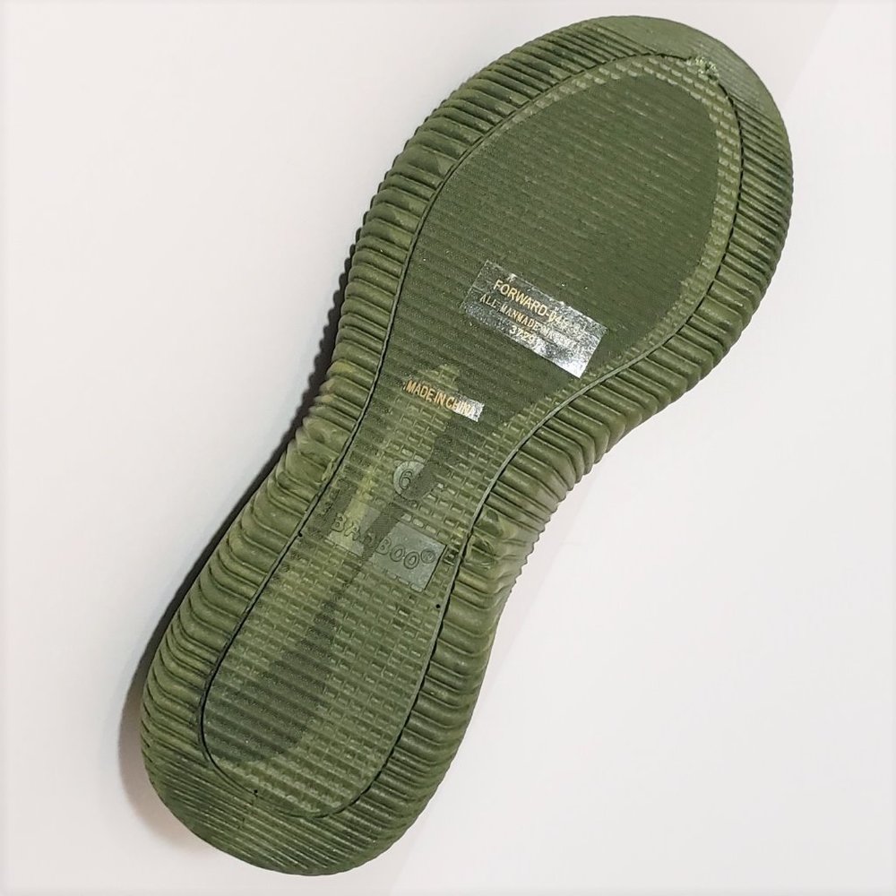 Green Velvet Forward Racer Thick Sole Sneaker - Picture 6 of 6